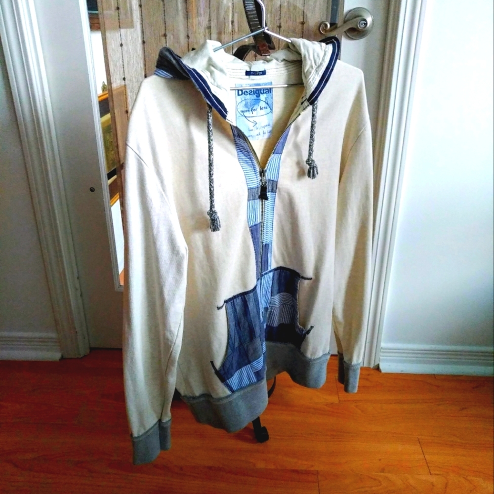 Desigual Hoodie Sweater Sz L